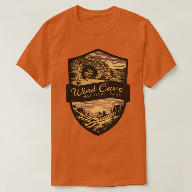 T-shirt Parc national de Wind Cave US (Design devant)