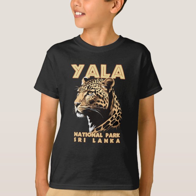 T-shirt Parc national de Yala - Sri Lanka Leopard (Devant)