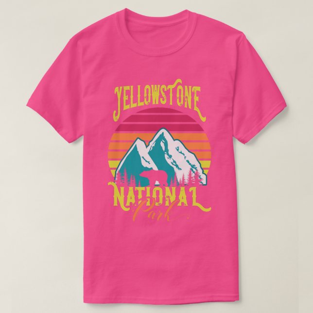 T-shirt Parc national de Yellowstone (Design devant)
