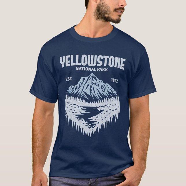 T-shirt Parc national de Yellowstone (Devant)