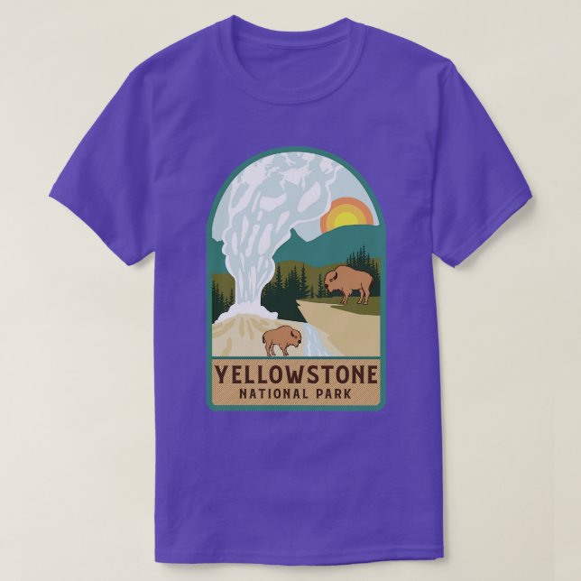 T-shirt Parc national de Yellowstone (Design devant)