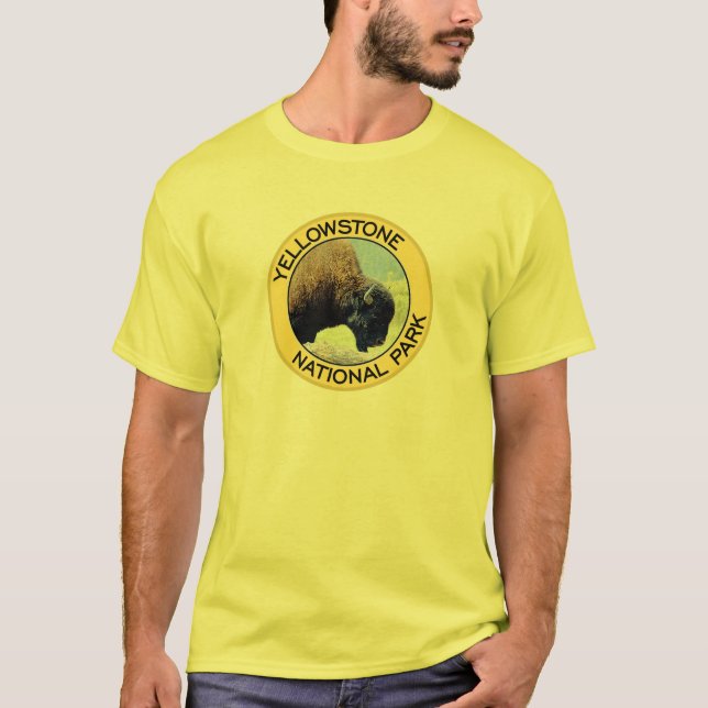 T-shirt Parc national de Yellowstone (Devant)