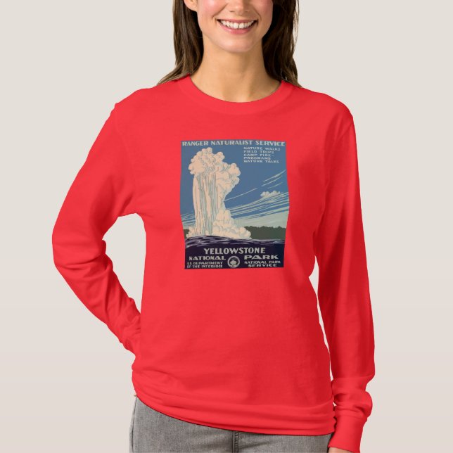 T-shirt Parc national de Yellowstone (Devant)