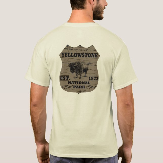 T-shirt Parc national de Yellowstone (Dos)
