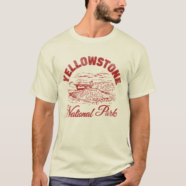T-shirt Parc national de Yellowstone (Devant)