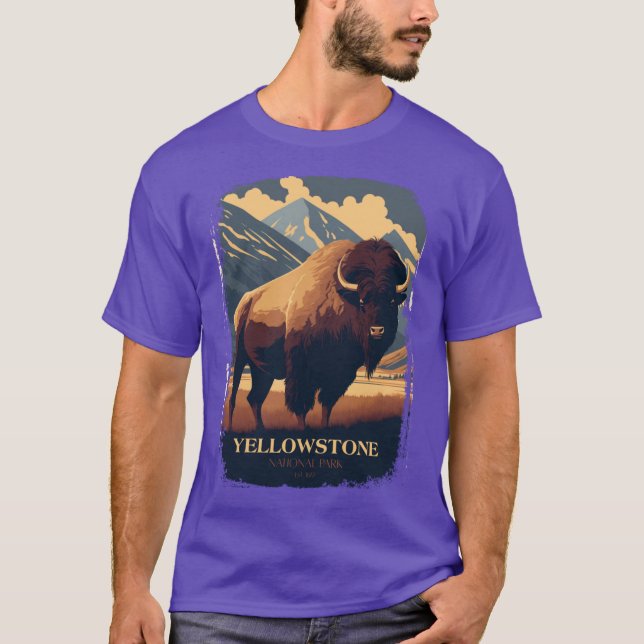 T-shirt Parc national de Yellowstone 1 (Devant)