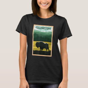 T-shirt Parc national de Yellowstone Bison Buffalo Souveni