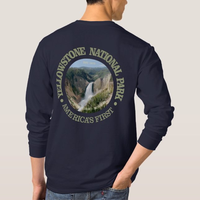 T-shirt Parc national de Yellowstone (chutes) (Dos)