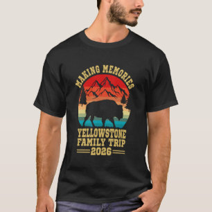 T-shirt Parc national de Yellowstone Création de souvenirs