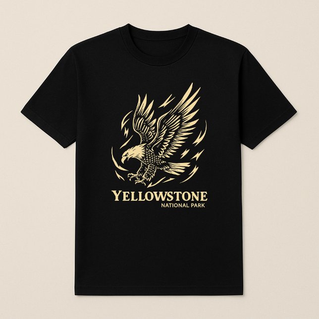 T-shirt Parc national de Yellowstone Eagle Vintage (Créateur téléchargé)