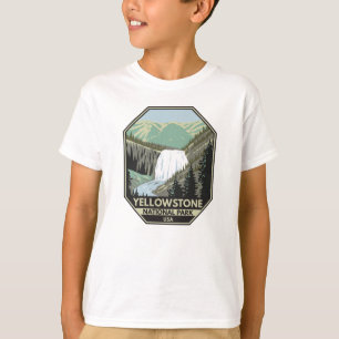 T-shirt Parc national de Yellowstone Gibbon Falls Vintage