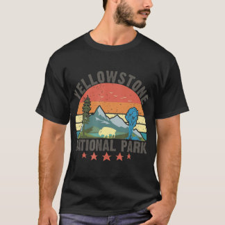 T-shirt Parc national de Yellowstone Grand Tetons Montana 