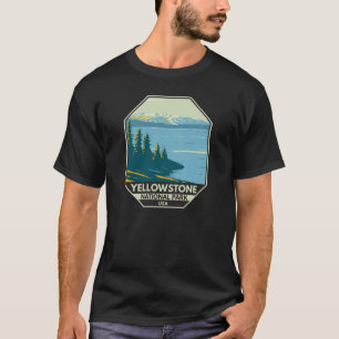 T-shirt Parc national de Yellowstone Lac Yellowstone Vinta