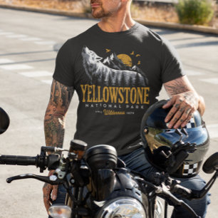 T-shirt Parc national de Yellowstone Loup exceptionnel