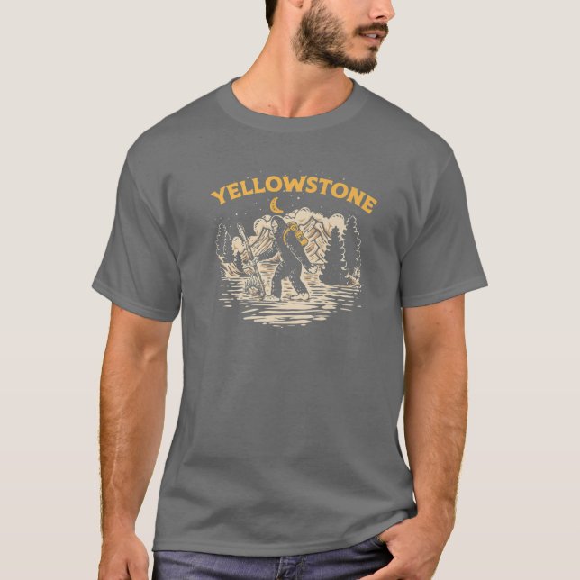 T-shirt Parc national de Yellowstone Monts Bigfoot (Devant)
