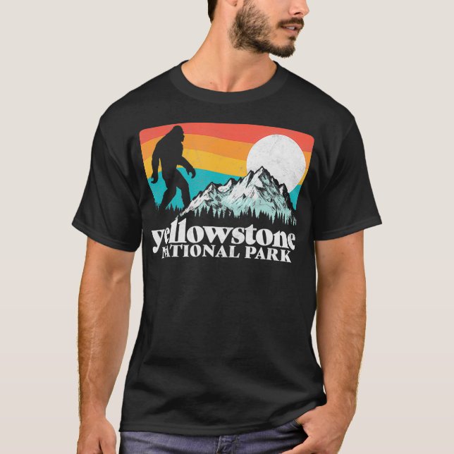 T-shirt Parc national de Yellowstone Monts Bigfoot (Devant)