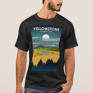 T-shirt Parc national de Yellowstone Night Sky Stars Voyag
