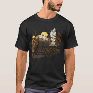 T-shirt Parc national de Yellowstone Ours et Fiddle Fidèle