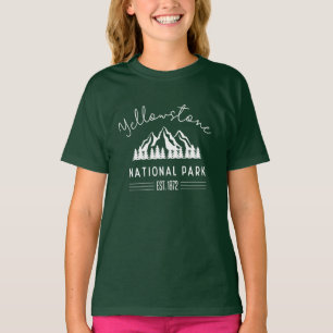 T-shirt Parc national de Yellowstone Randonnée Camping