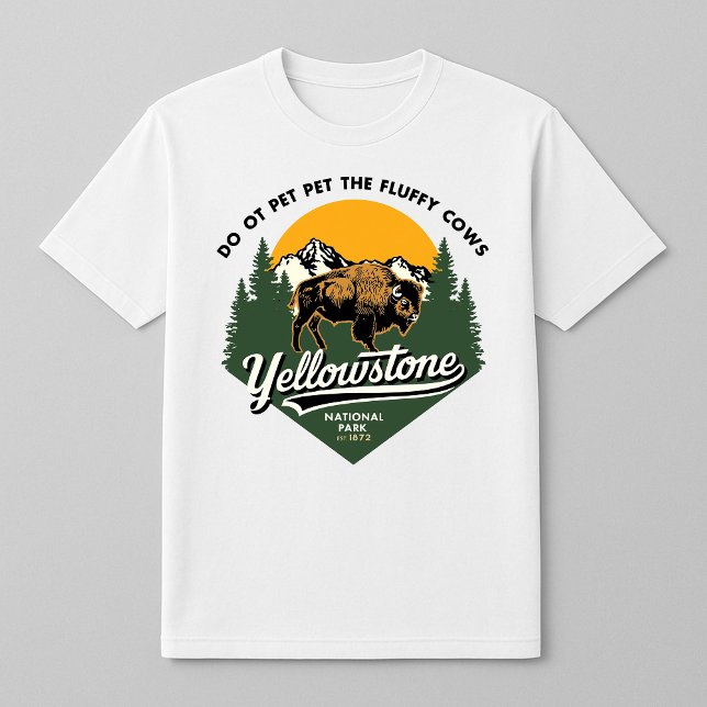 T-shirt Parc national de Yellowstone Vaches à bouffées (Créateur téléchargé)