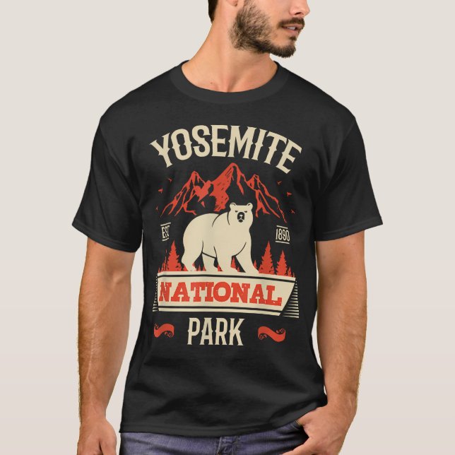T-shirt Parc national de Yosemite (Devant)