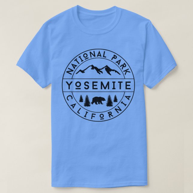 T-shirt Parc national de Yosemite Californie Ours Nature H (Design devant)