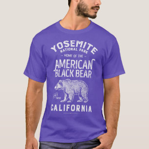 T-shirt Parc national de Yosemite Californie Ours Vintage