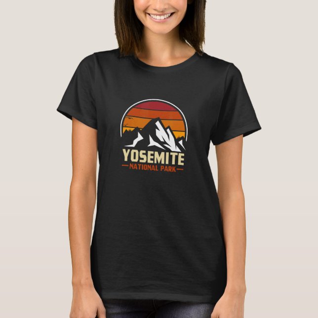 T-shirt Parc national de Yosemite Californie Sunset Randon (Devant)