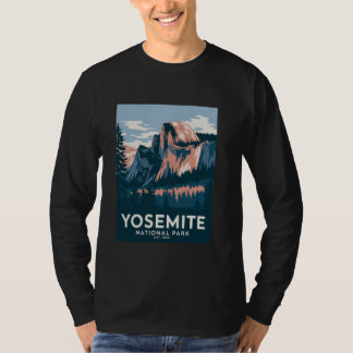 T-shirt Parc national de Yosemite Camping randonnée vintag