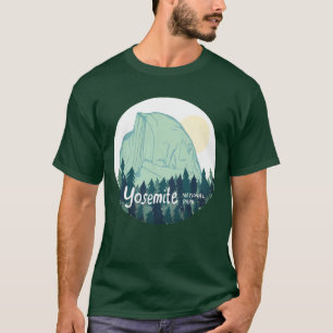T-shirt Parc national de Yosemite Demi-Dôme Vert Turquois
