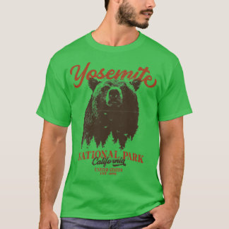 T-shirt Parc national de Yosemite en Californie Ours noir