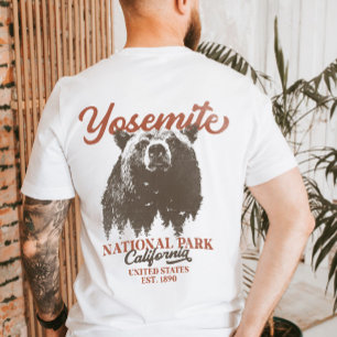 T-shirt Parc national de Yosemite en Californie Ours noir