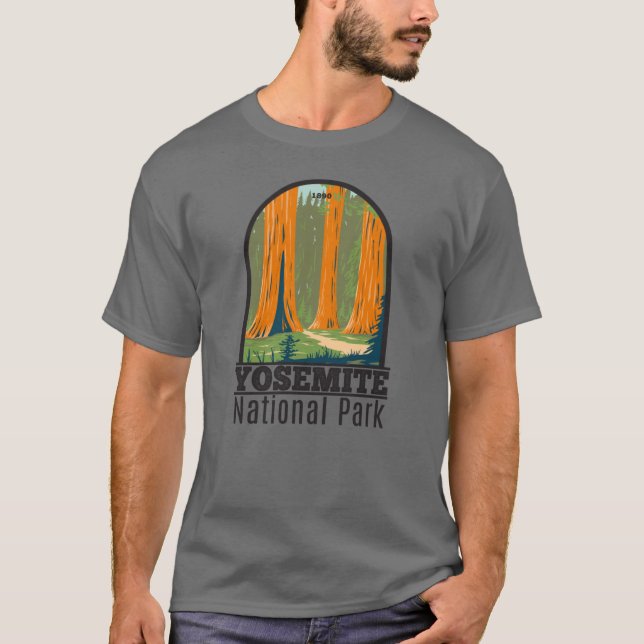 T-shirt Parc national de Yosemite Mariposa Grove Californi (Devant)