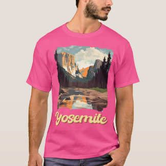 T-shirt Parc national de Yosemite Randonnée d'aventure Nat