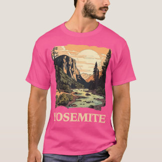T-shirt Parc national de Yosemite Randonnée d'aventure Nat