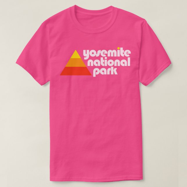 T-shirt Parc national de Yosemite Rétro (Design devant)
