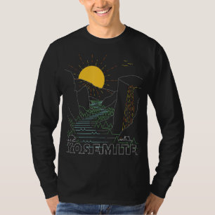 T-shirt Parc national de Yosemite Retro Californie