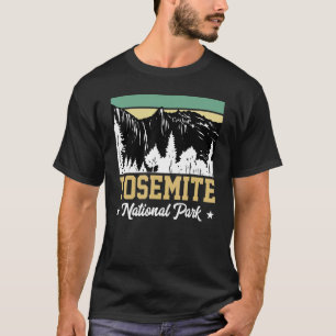 T-shirt Parc national de Yosemite Retro Californie Vintage