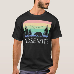 T-shirt Parc national de Yosemite Vintage Rétro Demi Dome