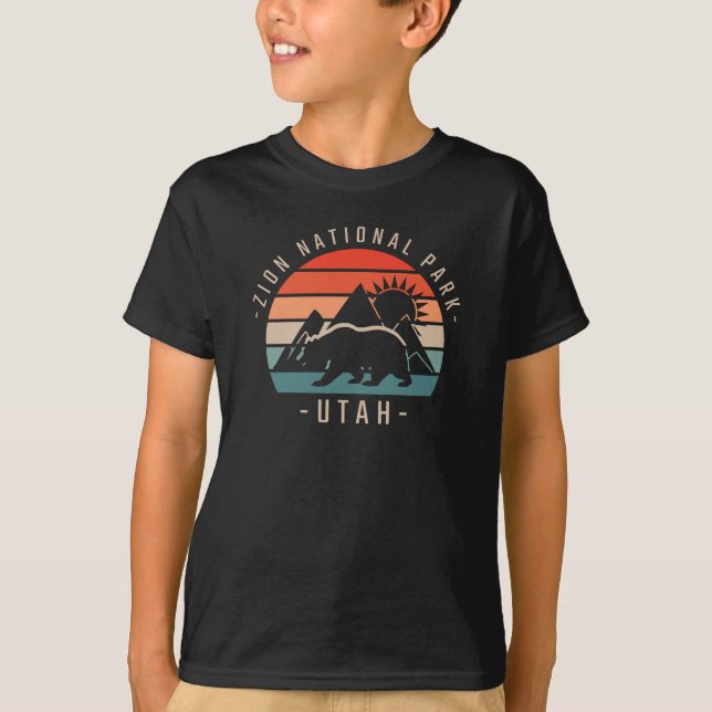T-shirt Parc national de Zion Rétro (Devant)