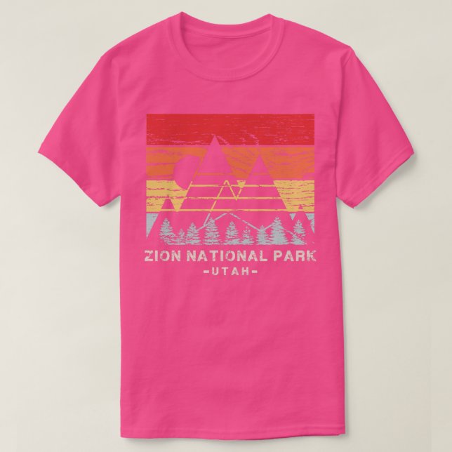T-shirt Parc national de Zion Vintage 1 (Design devant)