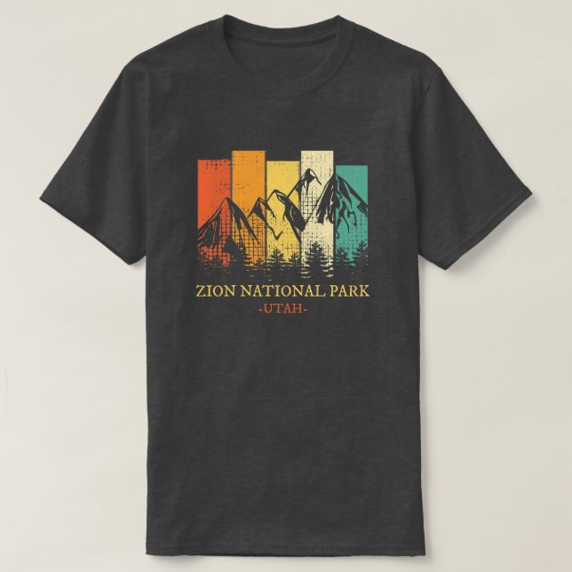 T-shirt Parc national de Zion Vintage 3 (Design devant)