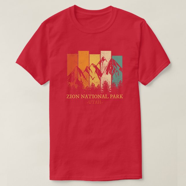 T-shirt Parc national de Zion Vintage 3 (Design devant)