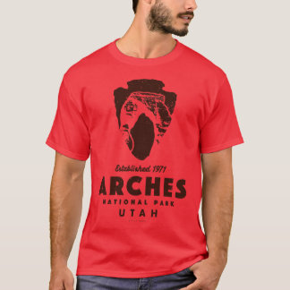 T-shirt Parc national des Arches Brown