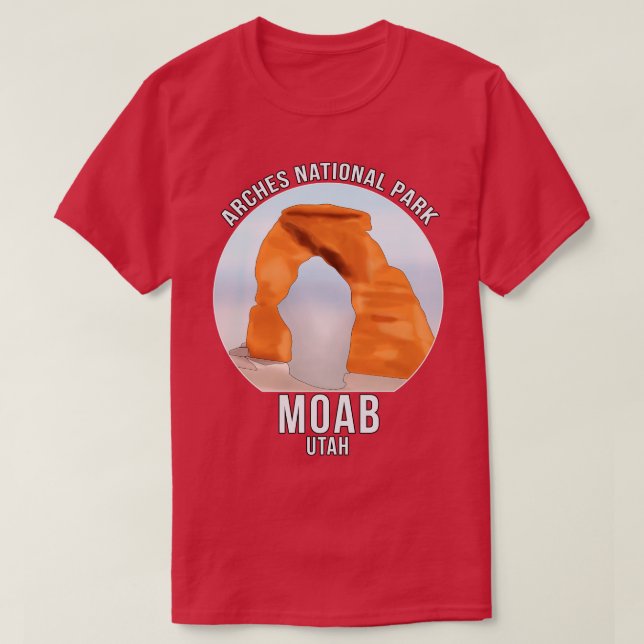 T-shirt Parc national des Arches Moab Utah (Design devant)