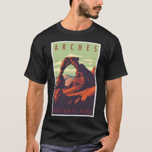T-shirt Parc national des Arches Modernes du Moyen-siècle