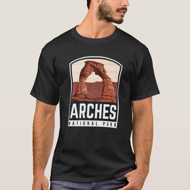 T-shirt Parc national des Arches Vacances familiales Vinta (Devant)