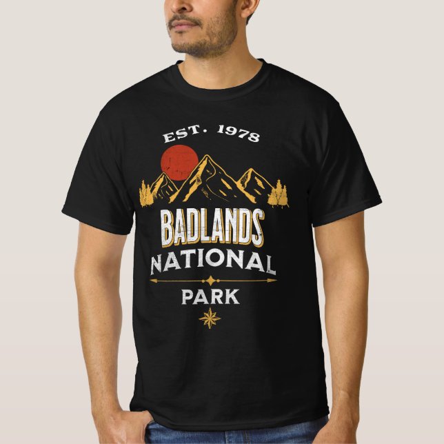 T-shirt Parc national des Badlands (Devant)