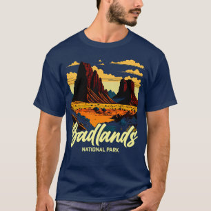 T-shirt Parc national des Badlands Dakota du Sud