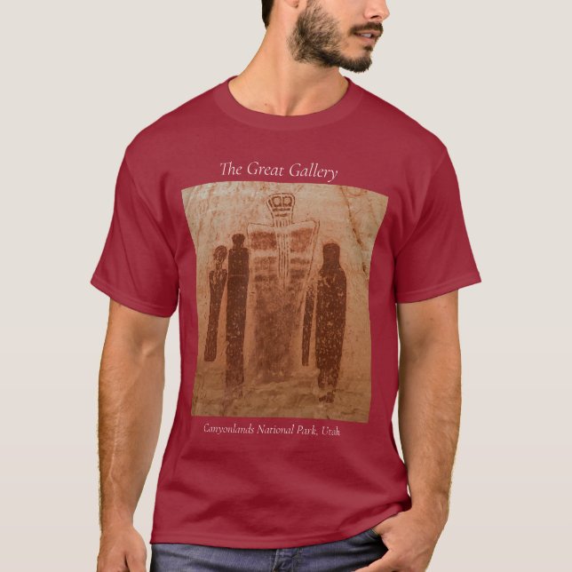 T-shirt Parc national des Cantons Great Gallery Art Rock (Devant)